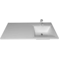 Раковина Stella Polar Мадлен SP-00001368 105,1x48,3 см R, над стиральной машиной, без кронштейнов, белый