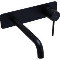 Смеситель для раковины Allen Brau Glority 5.51004-31 встраиваемый, без донного клапана, черный матовый