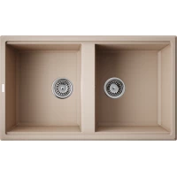 Кухонная мойка Omoikiri Tetogranit Tedori 86-2-SA 4993926 86x51 см, бежевый