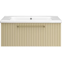 Тумба под раковину Brevita Alicante ALI-09090-4601Я 89 см, подвесная, капучино матовый