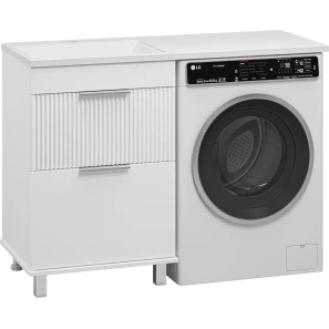 Изображение товара тумба под раковину brevita enfida enf-07060-012я 57,6 см, напольная, над стиральной машиной, белый матовый
