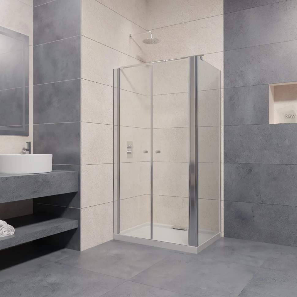 

Душевой уголок 80x90 см RGW PA-47 (PA-04+Z-050-1+держатель) Passage 04084789-011 прозрачное