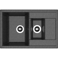 Кухонная мойка Dr.Gans Астра 760К 25.065.D0760.407 76x51 см, черный