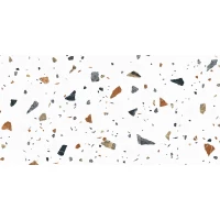 Керамогранит Terazzo Bianco цветной 60х120 матовый карвинг