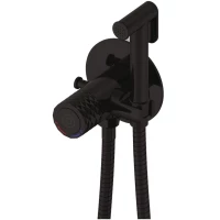 Гигиенический душ Rose R225H со смесителем, черный матовый