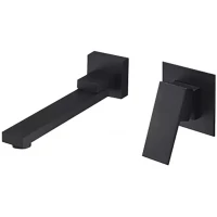 Смеситель для раковины Feramolli Cubo BL617 встраиваемый, черный матовый