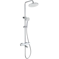 Душевая система Wonzon & Woghand Stay 4 WW-A3007-T1-CR 230 мм, с термостатом, хром