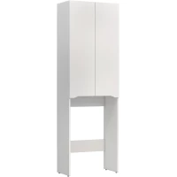 Пенал Vigo Grani 036 напольный, над стиральной машиной, белый глянец/белый матовый