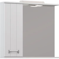 Зеркальный шкаф Vigo Diana z.DIA.80.L.El 80x70 см L, с подсветкой, выключателем, белый глянец/белый матовый