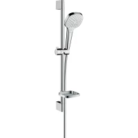 Душевой гарнитур Hansgrohe Croma Select E 28157400 3 режима, хром/белый