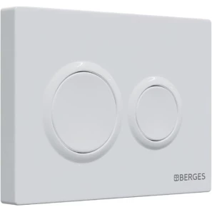 Изображение товара инсталляция для унитаза berges novum o1 040261 с кнопкой смыва, белый глянец