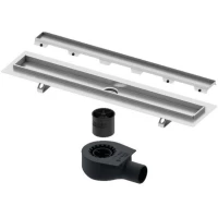 Душевой трап (лоток) Tece TECEdrainline plate II 601500 + 650000 + 660016 + 601572 144,3 см, с решеткой, под плитку, хром