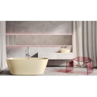 Ванна из литьевого мрамора Salini S-Sense Sofia 102519GF 185x90 см, отдельностоящая, покраска по RAL глянец полностью
