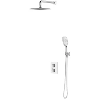 Душевой комплект 200 мм Omnires Parma SYSPM17ACRB