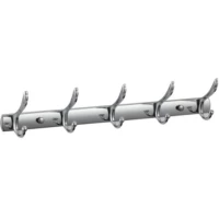 Планка с крючками РМС A5029 для ванны, хром