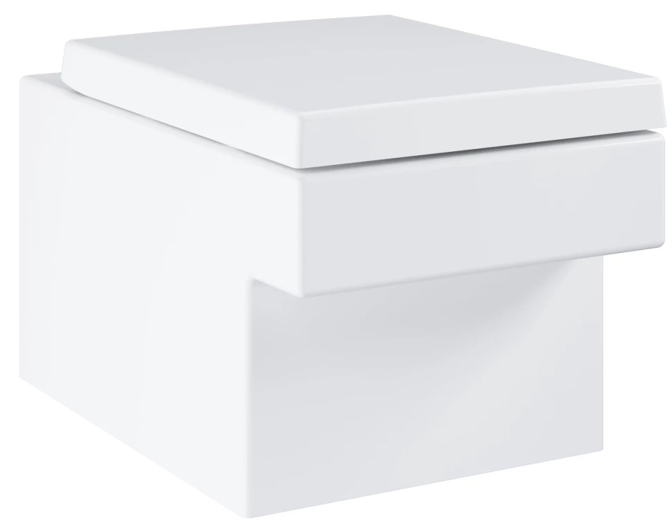 Унитаз подвесной Grohe Cube Ceramic 3924500H безободковый, альпийский белый