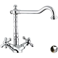 Смеситель для кухни Emmevi Deco Old 12617/CO хром/золотой