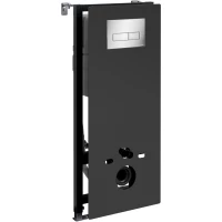 Инсталляция для унитаза WasserKRAFT Abens 20 20TLT.010.ME.BL.CH03 с кнопкой смыва, хром