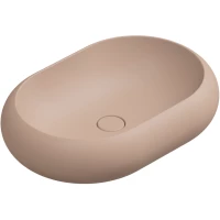 Раковина-чаша GSG Petra PELAV60032 60x42 см, накладная, бежевый матовый
