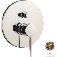 Смеситель для ванны Emmevi Piper 45019/BR встраиваемый, бронза