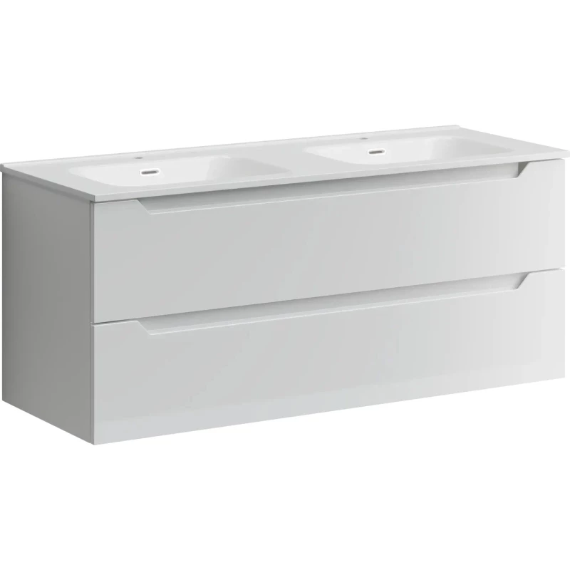 Комплект мебели белый глянец 121 см Sancos Norma 2.0 NR2.0120-2W + CN7004 + CI1200