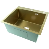 Кухонная мойка Fmark FSC5045C 50x45 см, золотой матовый
