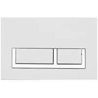 Кнопка смыва Olive’S Sierra SR419W для инсталляции, белый матовый/хром