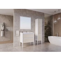 Комплект мебели белый матовый/бежевый 80,5 см ASB-Woodline Лорена