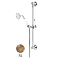 Душевой гарнитур бронза, ручки белые Cezares Nostalgia NOSTALGIA-SD-02-Bi