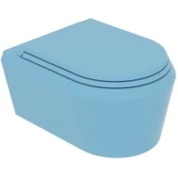 Унитаз подвесной GSG Cruise CRWCSO022 безободковый, голубой глянец