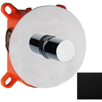 Смеситель для душа AQG Tube 01TUB350NG встраиваемый, черный матовый