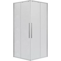 Душевой уголок Niagara NG-3624-34 100x100 см, профиль хром, стекло шиншилла