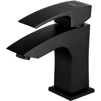 Смеситель для раковины Gappo G1007-66 черный матовый