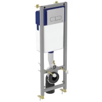 Инсталляция для унитаза Vidima W3714AA с кнопкой смыва, хром