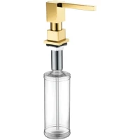 Дозатор для жидкого мыла Gappo G404-6 300 мл, встраиваемый, для кухни, золотой
