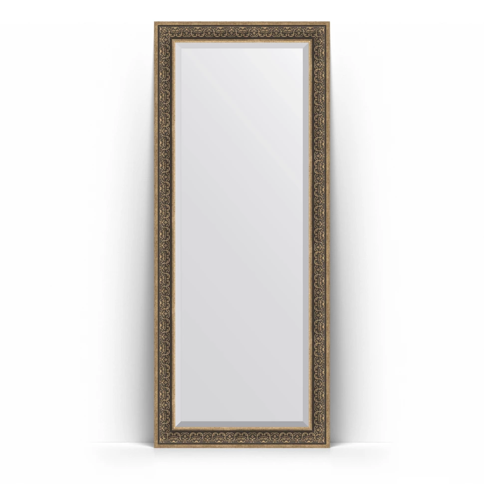 Зеркало напольное 84x204 см вензель серебряный Evoform Exclusive Floor BY 6132