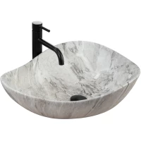 Раковина-чаша Rea Dora REA-U5066 51,5x40 см, накладная, серый мрамор