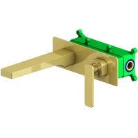 Смеситель для раковины Timo Torne 4371/17SM встраиваемый, золотой матовый