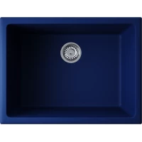 Кухонная мойка Omoikiri Natceramic Okinoshima 61-U/I-IB indigo blue matt 4993049 61x46 см, темно-синий матовый