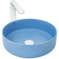 Раковина-чаша WeltWasser Elbach 3134 MBL 10000004518 35,5x35,5 см, накладная, голубой матовый