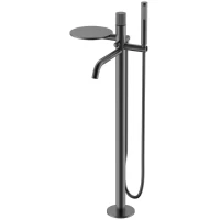 Смеситель напольный для ванны Boheme Stick Linea 129-GM.3 графит матовый