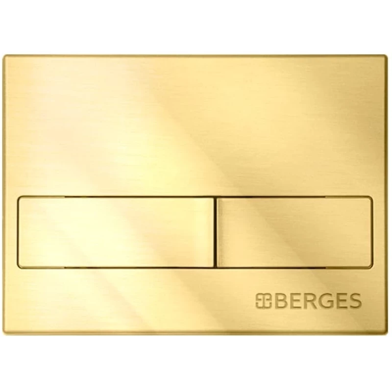 Смывная клавиша Berges Novum L9 золотой 040019