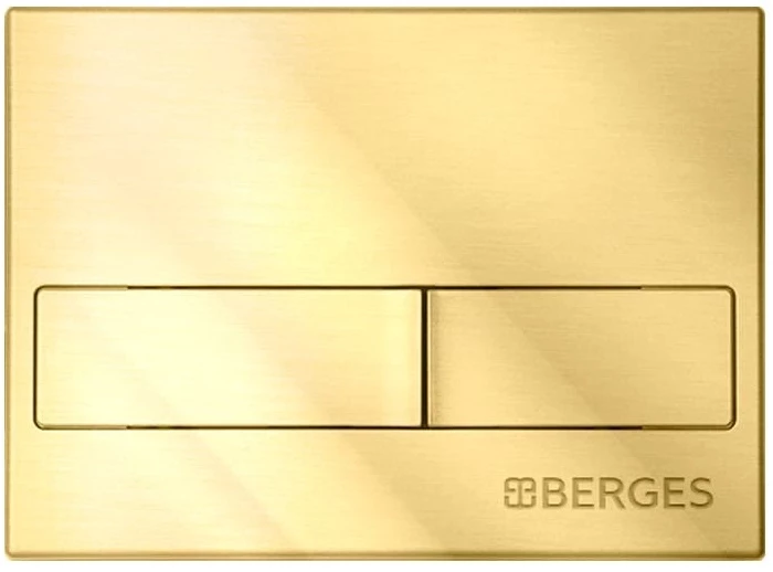 Смывная клавиша Berges Novum L9 золотой 040019