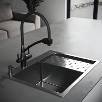 Кухонная мойка РМС вороненая сталь MRK-6350BL-L