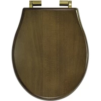 Сиденье для унитаза Migliore Impero 20825 с микролифтом, орех/золотой