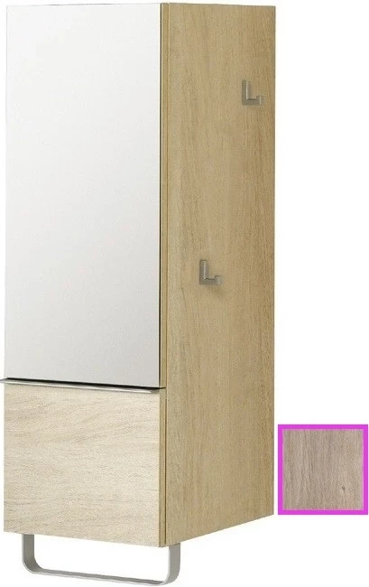 Полуколонна квебекский дуб с зеркальной дверцей шарниры слева Jacob Delafon Odeon Up EB893G-E10