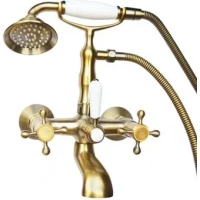 Смеситель для ванны Magliezza Classico 50106-4-br с душевым гарнитуром, бронза