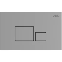 Кнопка смыва D&K Quadro DB1519001 для инсталляции, хром