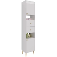 Пенал Dreja Luno 99.2004 напольный R, белый глянец