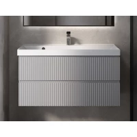 Тумба под раковину AQUAme S1 AQM900110GM 98,6 см, подвесная, серый матовый